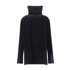 Rick Owens Black Fleece Wool Biker Jacket