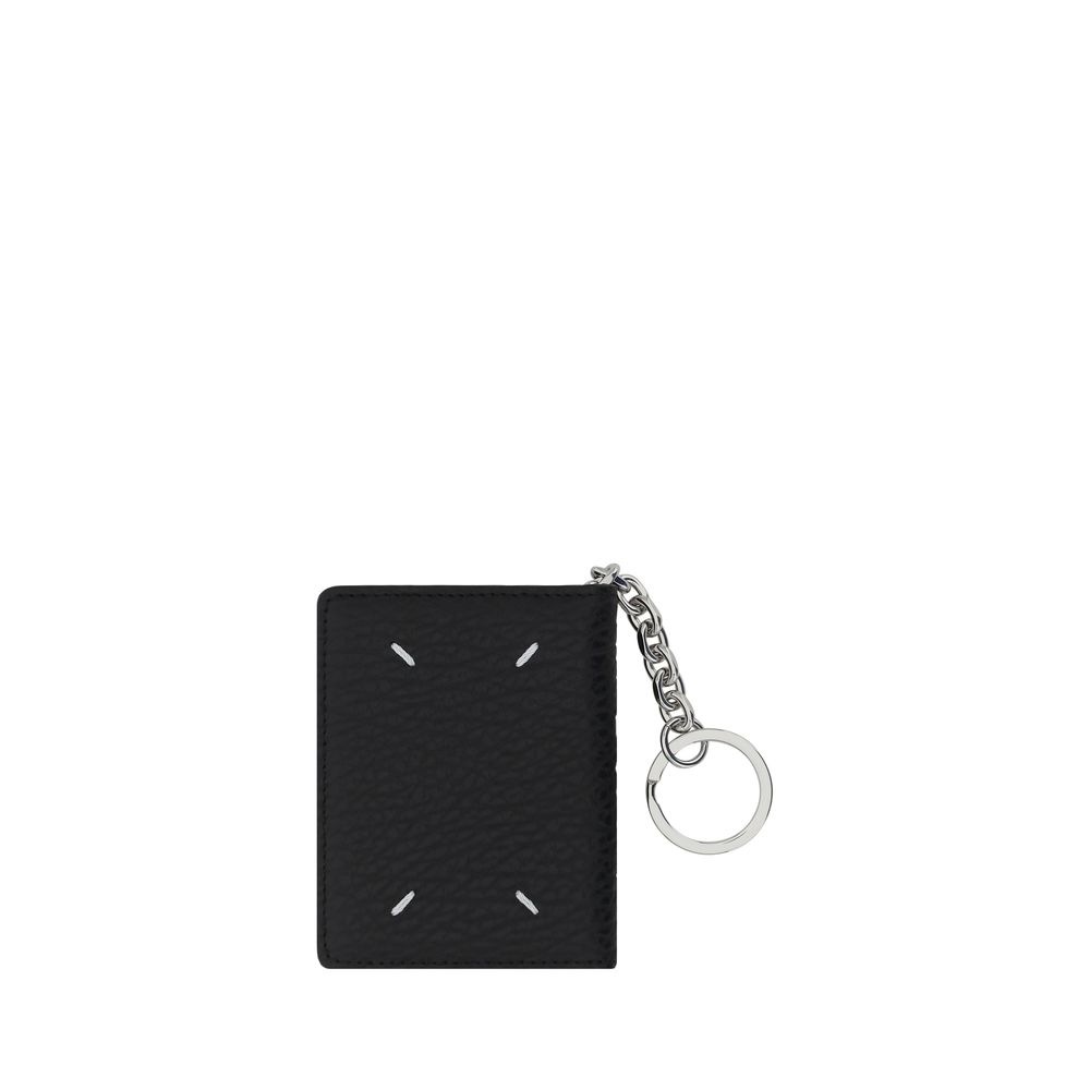 Margiela Black Calf Leather Bos Taurus Keychain