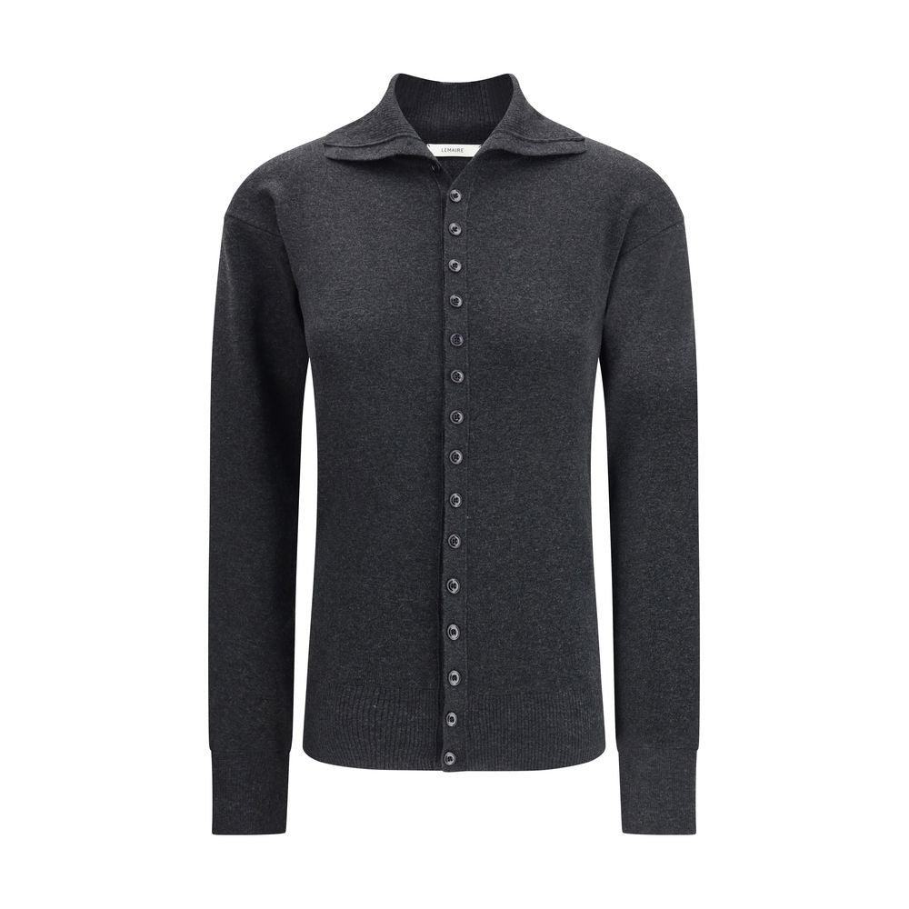 Lemaire Gray Wool Cardigan
