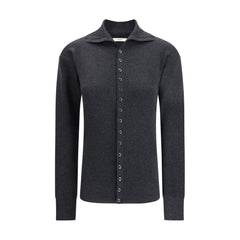 Lemaire Gray Wool Cardigan