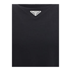Prada Black Cotton T-Shirt