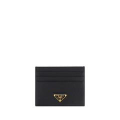 Prada Black Calf Leather Bos Taurus Wallet