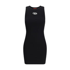 Diesel Black Viscose Casual Dress