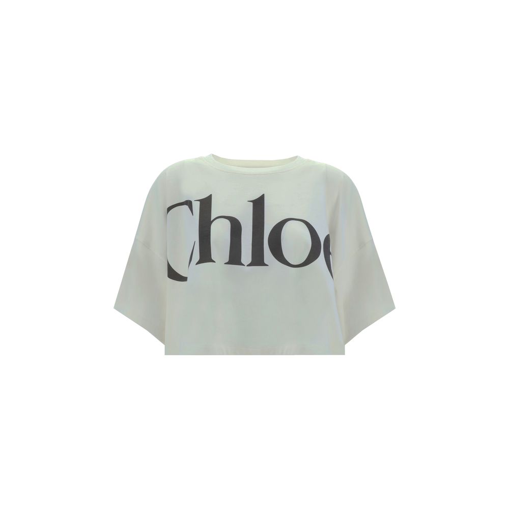 Chloé White Cotton T-Shirt