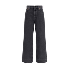Chloé Black Cotton High-Waisted Jean