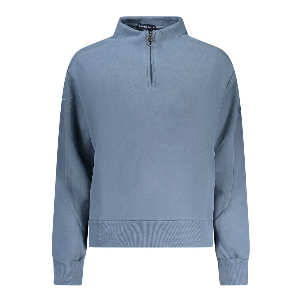 North Sails Blu Cotton Women Sweatshirt