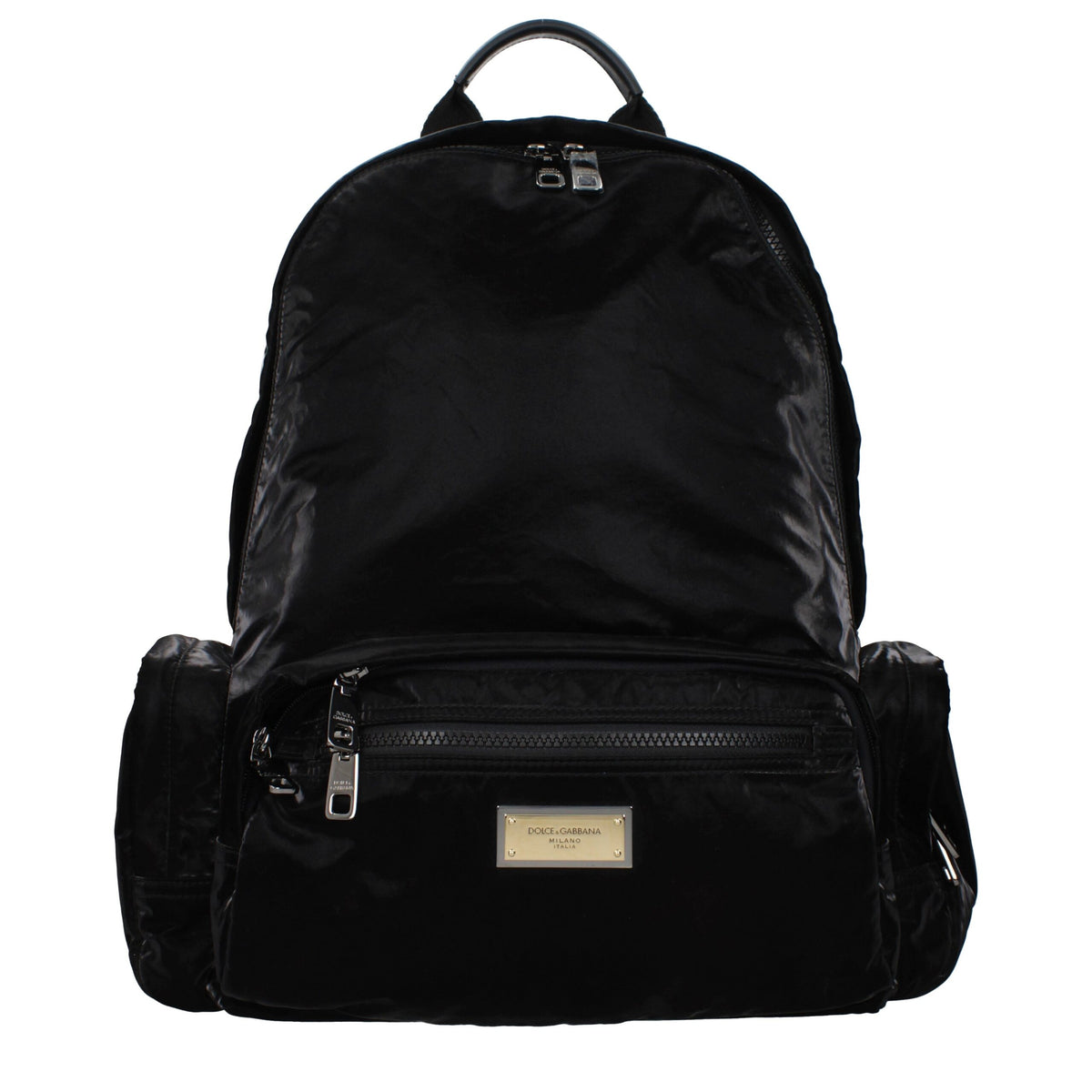 Dolce & Gabbana Black Nylon Backpack