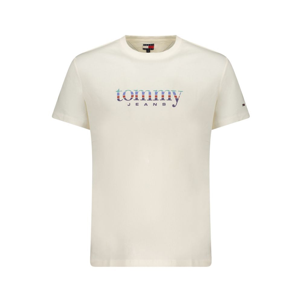 Tommy Hilfiger Bianco Cotton Men T-Shirt