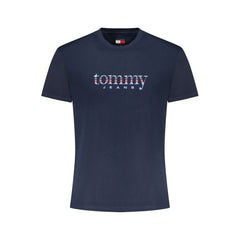 Tommy Hilfiger Blue Cotton Men T-Shirt