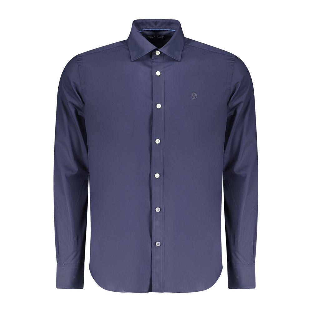 North Sails Blu Cotton Men Shirt