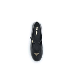 Prada Black Lamb Ovis Aries Aries Ballet Flats