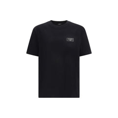Balmain Black Cotton T-Shirt