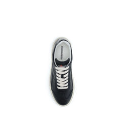 Dsquared² Black Calf Leather Bos Taurus Sneakers