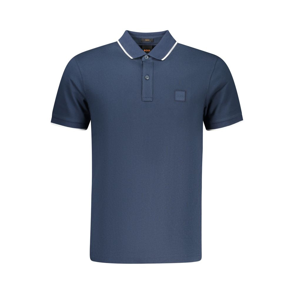 Hugo Boss Blu Cotton Men Polo
