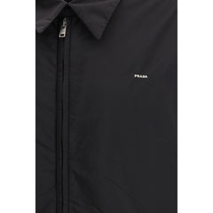 Prada Black Recycled Polyamide Full-Length Jacket